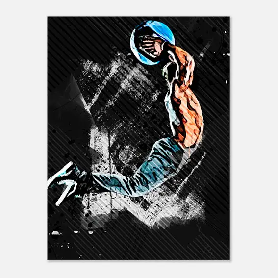 Modern concept sketch art of an athletic man in motion, created from a personal photo in a dynamic sketch-painting style.